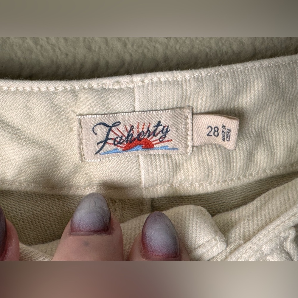 Faherty Stretch Terry Patch Pocket Full Length Pa… - image 4